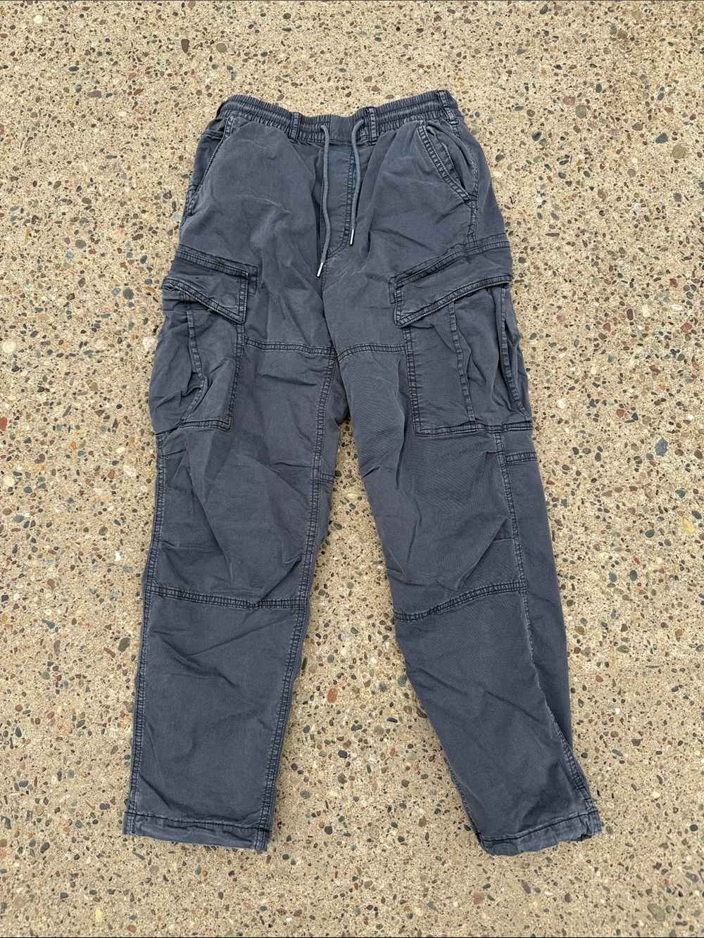 Blue/Gray American Eagle flex cargo pants